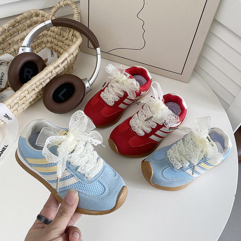 Girls casual shoes 2025 summer new casual shoes children's fashion board shoes medium and older children's versatile sports shoes