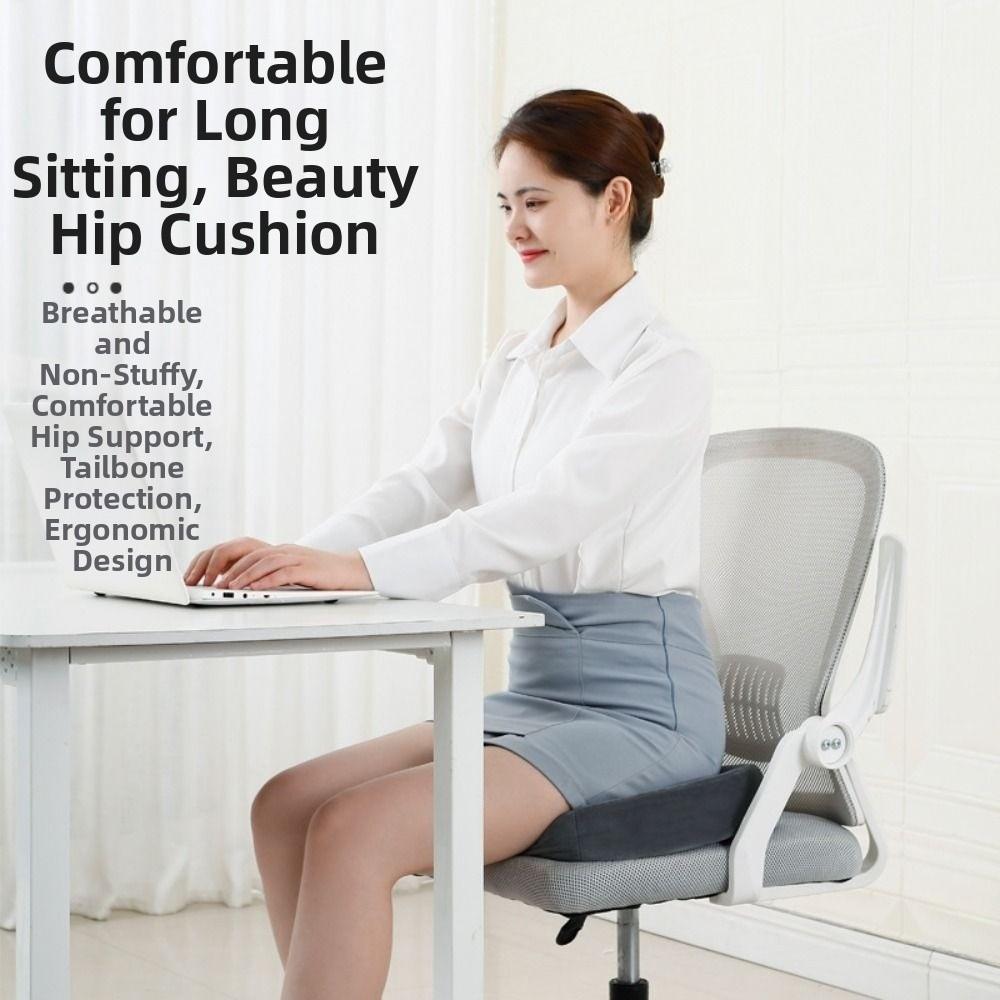 Ergonomic Office Chair Pad Slow Rebound Orthopedic Seat Cushion  Airplane Travel