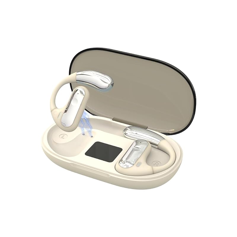 

Meisei air conduction earphones Bluetooth 5.3 headset don t cover your ears non-bone conduction ear hook open year both ears one ear Waterproof and