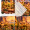 2D flat printing 2pcs Window Curtains Desert Mountain Landscape Saguaro Cacti Digital Printed Polyester Drapes Party Decorations