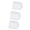 100PCS Screw End     White PVC Anti Aging Flexible Flame Retardant End Cover for