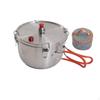 Micro Pressure Pot Locking Lid Portable Induction Compatible Outdoor Cookware with