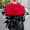 20pcs/pack Black And White Border Line Edge Matte Film Waterproof Wrapping Paper Florist  Packaging Materials Flower Wrapping Paper