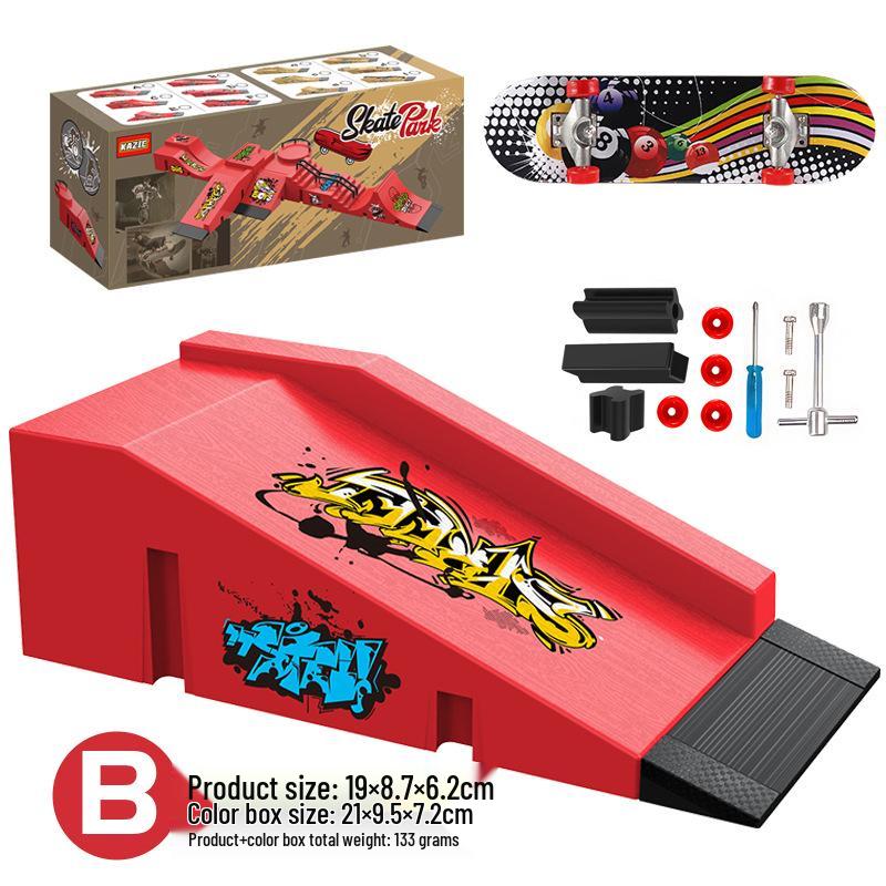 Fingertip Fingerboard Skatepark Set: Creative Scene Props for Kids