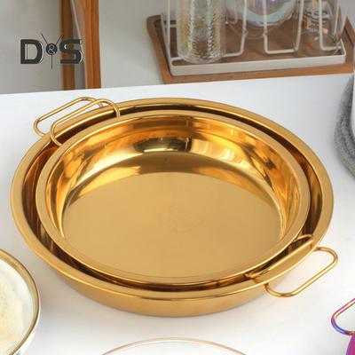 Steaming Dish Portable Stainless Steel Cold Noodle Plate Steamed Rice Tray Cooking Tool