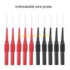 F26C 2/10Pcs Flexible Back Probe Pins 0.7mm Piercing Needle Tip Probes for Car Repairing Electrical Testing
