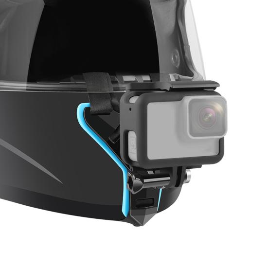 Action Camera Bracket Adjustable Easy Install Helmet Chin Holder Bracket Motorcycle Chin Strap Mount for GoPro