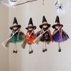 Kid Toy Halloween Witch Dolls Hanging Witch Figurine Handicraft  for Christmas Tree