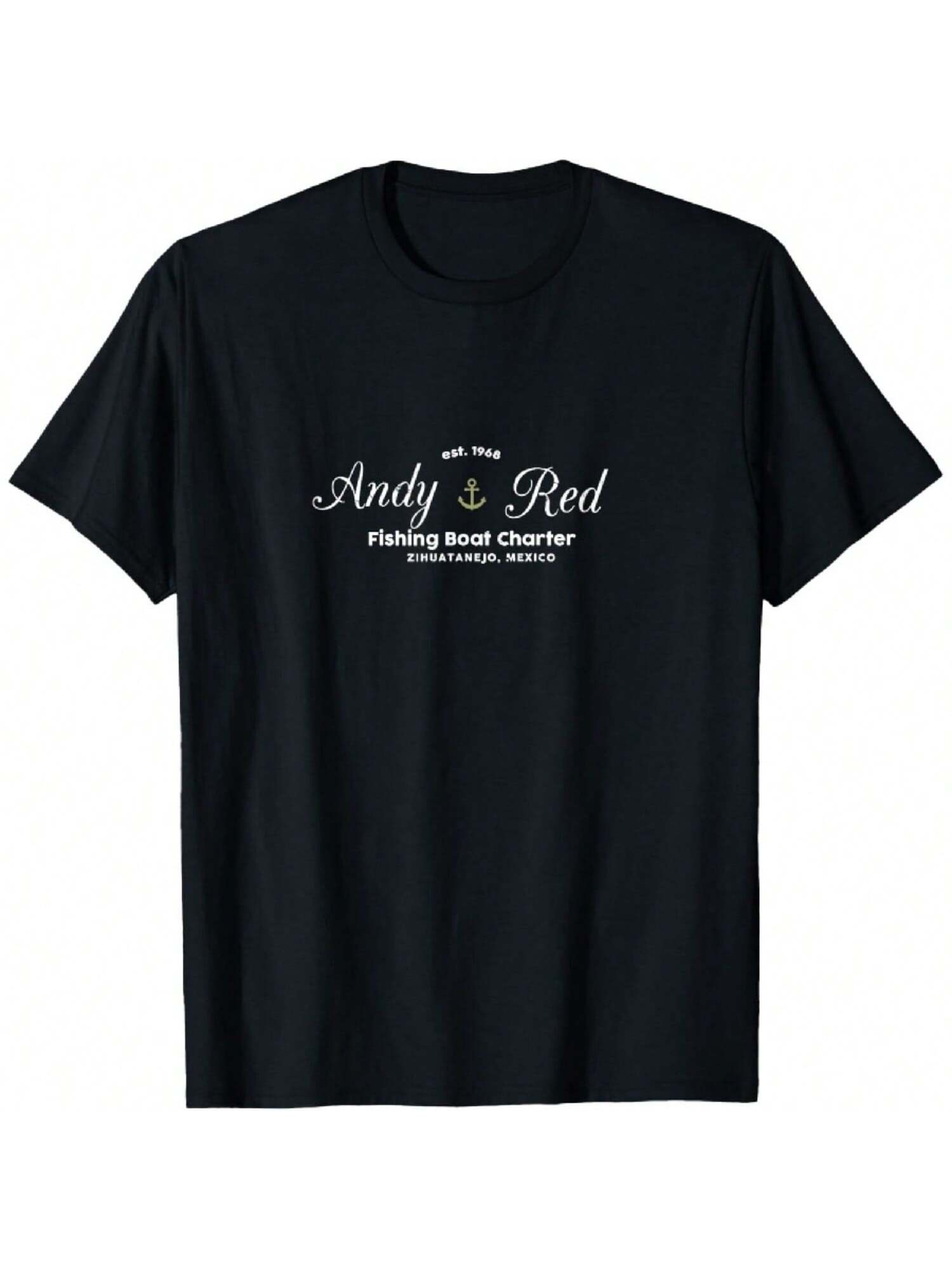 Andy And Red Fishing Charter Zihuatanejo Movie T-Shirt S разноцветный