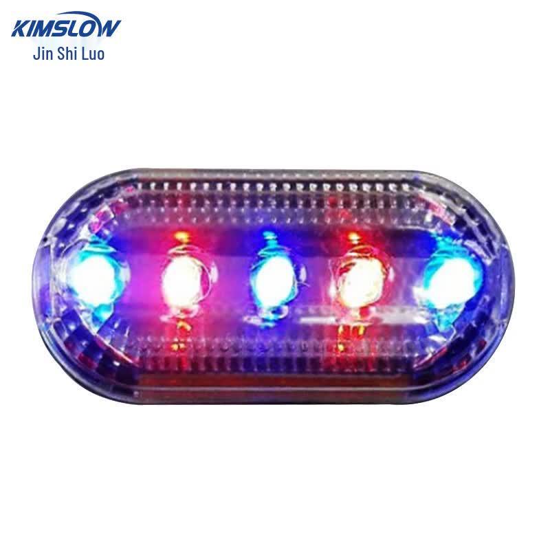 KSL121 Red & Blue LED Clip-On Shoulder Warning Light