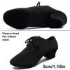 Women's Dance Shoes Black Modern Ballroom Salsa Shoes Adult Tango and Ballroom Sneakers