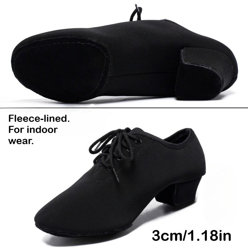 

Women s Dance Shoes Black Modern Ballroom Salsa Shoes Adult Tango and Ballroom Sneakers 34