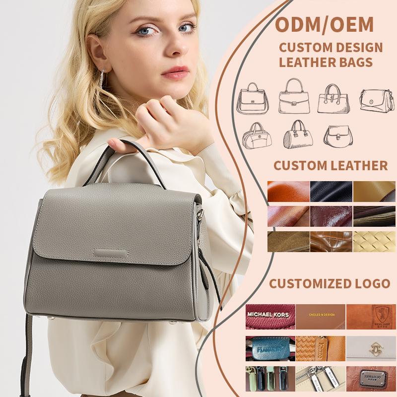 Ladies Soft Retro Cowhide Handbags Women‘s Genuine Cow Leather Shoulder Bag Female Fashi Luxury Designer Crossbody Bags Lady