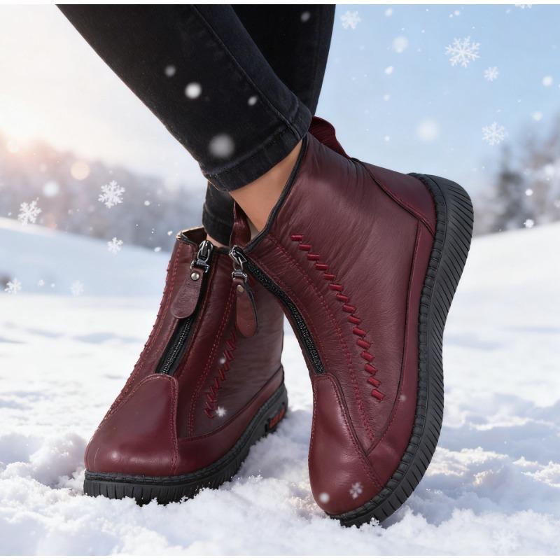 

Зимние новые бархатные утолщенные теплые водонепроницаемые туфли для мамы, мягкая подошва, нескользящие, хлопковые туфли для пожилых людей среднего возраста, женские 43