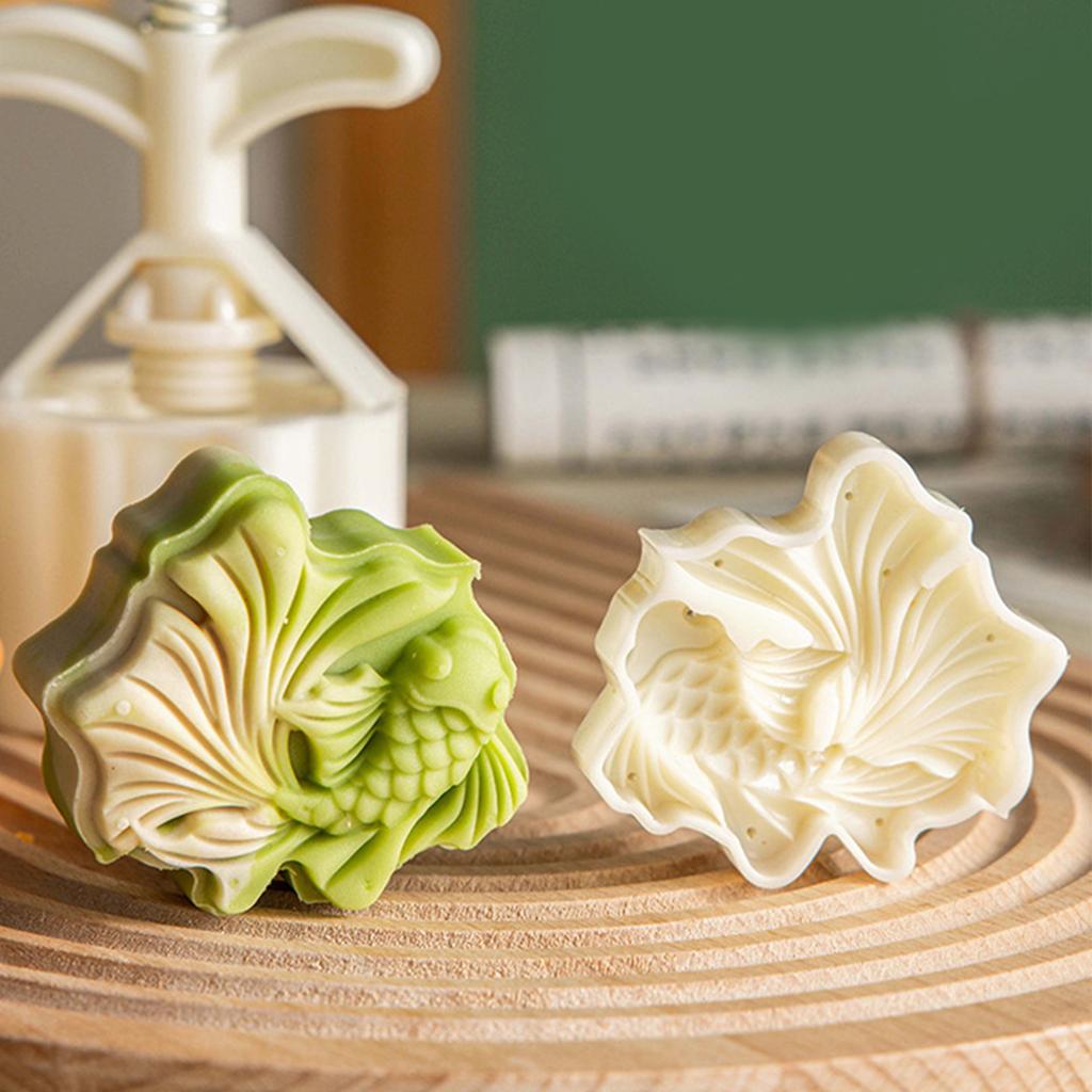 Traditionelles Muster Mondkuchenformen Mondfest Mondkuchenmacher Keksstempel Handdruck Mondkuchen Backwerkzeug