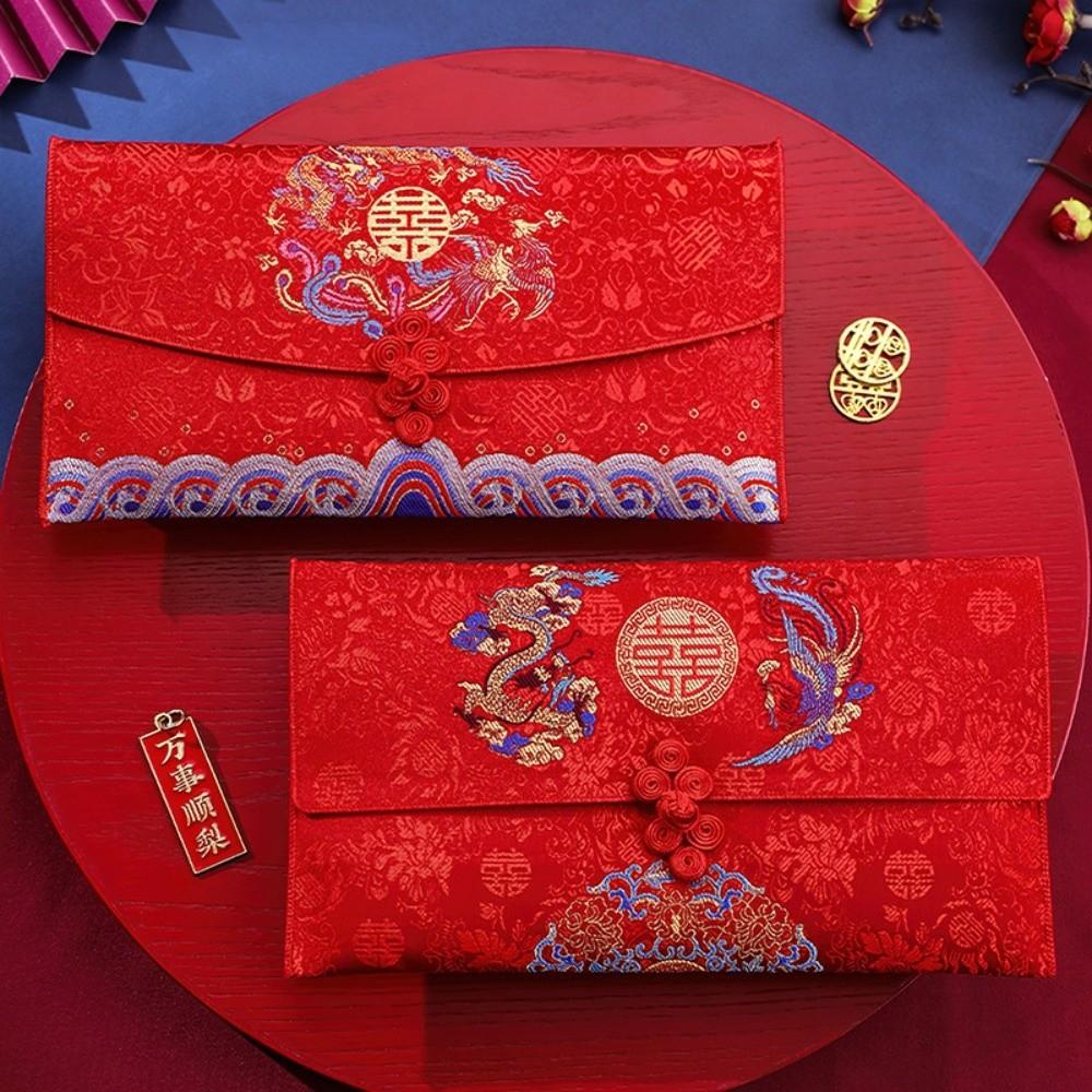 Multiple Patterns Wedding Red Packet Tassel Design New Year's Blessing Bag  Spring Festival