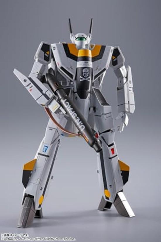 TAMASHII NATIONS DX Chogokin Macross VF-1S Valkyrie Roy Focker Special Revival Version circa 280mm realizzato ABS pressofuso PVC verniciato mobile