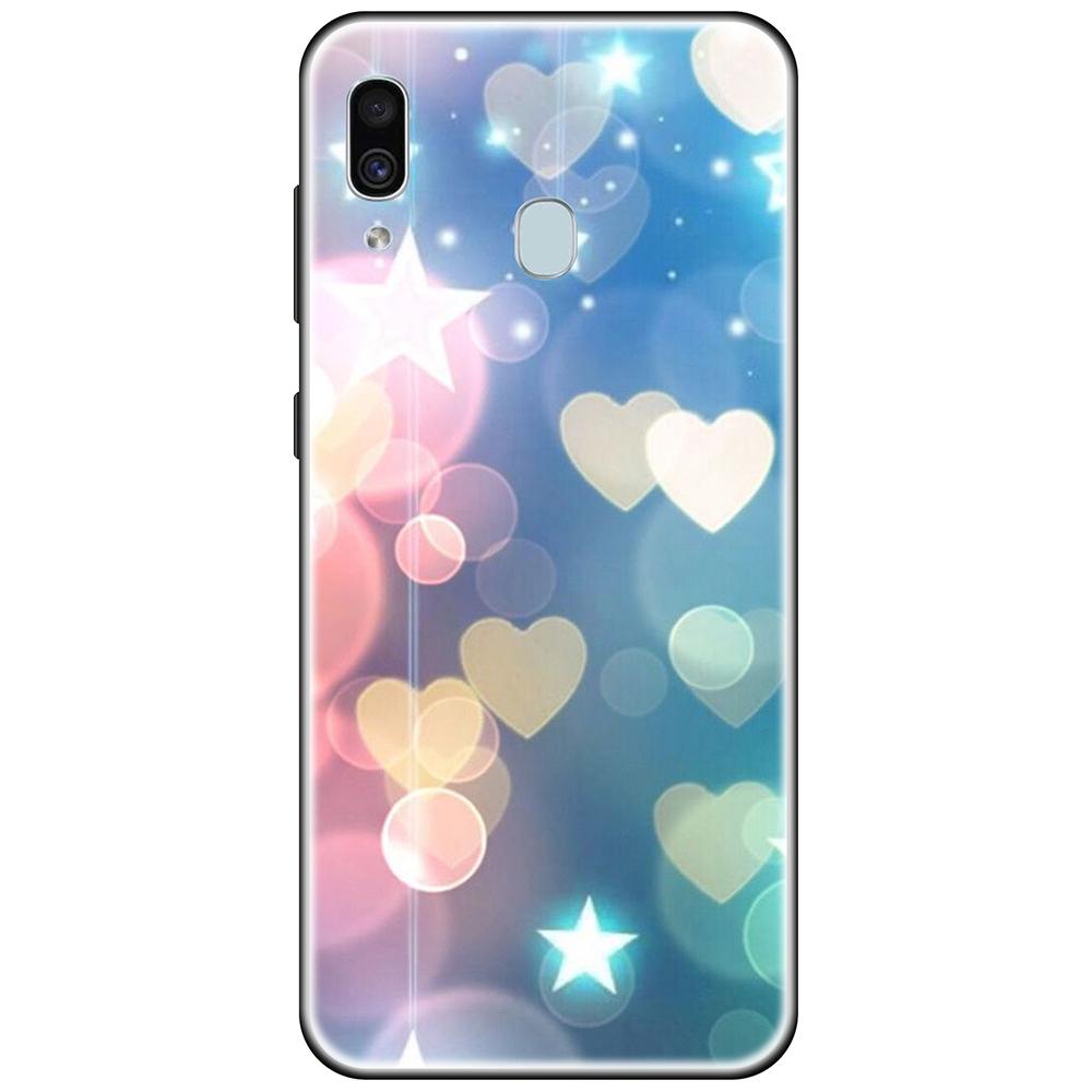 

Чехол для Samsung Galaxy A30, черный, роскошный, мягкий, из ТПУ, 6,4 дюйма, задняя крышка для GalaxyA30, полная защита, противоударный бампер, ультратонкий A30-Style 18