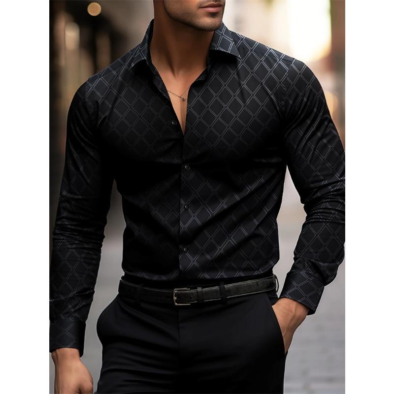 Men's shirt 3D butterfly print long sleeved shirt street button clothing fashion designer casual shirt