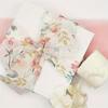3Pcs Rolls Of Patterned Chiffon Ribbon With Frayed Edges
