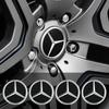 For AMG 4pcs 75MM Car Wheel Center Hub Caps Covers Mercedes Benz GLE GLK SLK CLA CLK W203 W204 W205 W209 W210 W211 accessories QM2