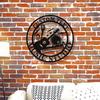 Metal Wall Art Gym Decor Fitness Plaque Home Gym Studio Rustic Design Workout Gift Easy Install