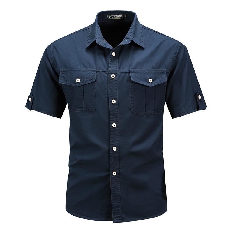 Men's 2025 Summer Trendy Street Style Loose Short-Sleeve Shirt