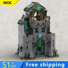 1313 Teile MOC Mittelalterliches Meeres Schloss Modulares Modell Bausteine Sets Bildung Montage Steine Spielzeug Kinder Spezielle Geburtstagsgeschenke