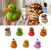 Duck Figurine Sculpture Cute Decoration Home Decor Resin Ornament Statue for Bedroom Porch