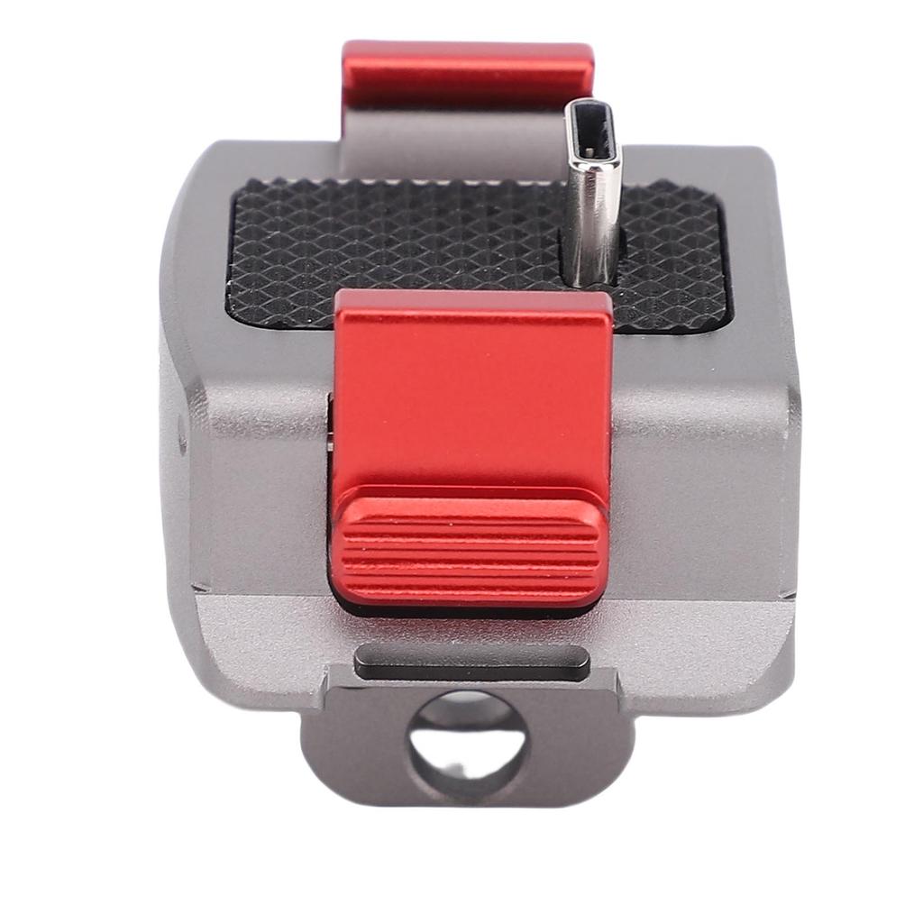 Charging Adapter Base Fit for Osmo Pocket 3 Action Camera Desktop Type C Charging Dock Aluminum Alloy Bracket Cold Shoe