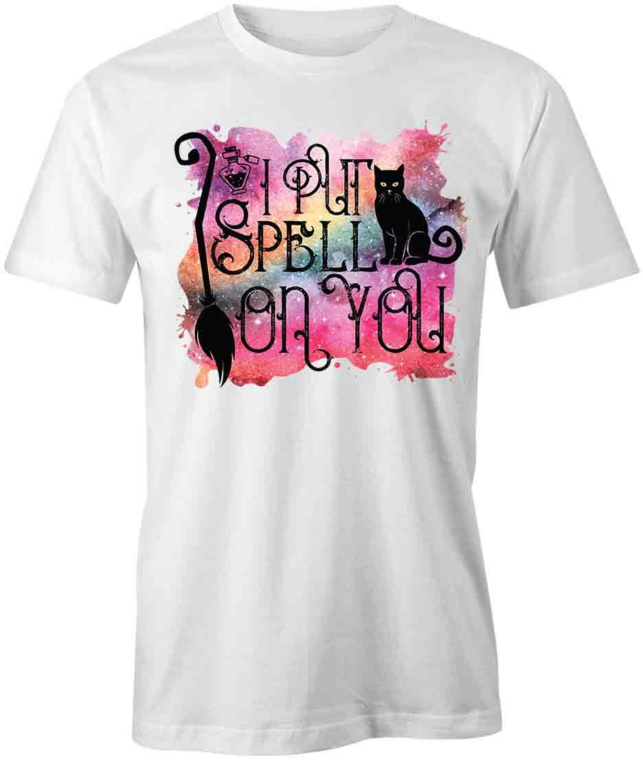 I PUT A SPELL ON YOU TShirt Tee Short-Sleeved Cotton HALLOWEEN CLOTHING S1WCA531 M