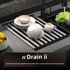 304 Stainless Steel Collapsible Telescoping Sink Drain Rack for Chopsticks Dish Organizer Basket Kitchen Sink Storage Rack