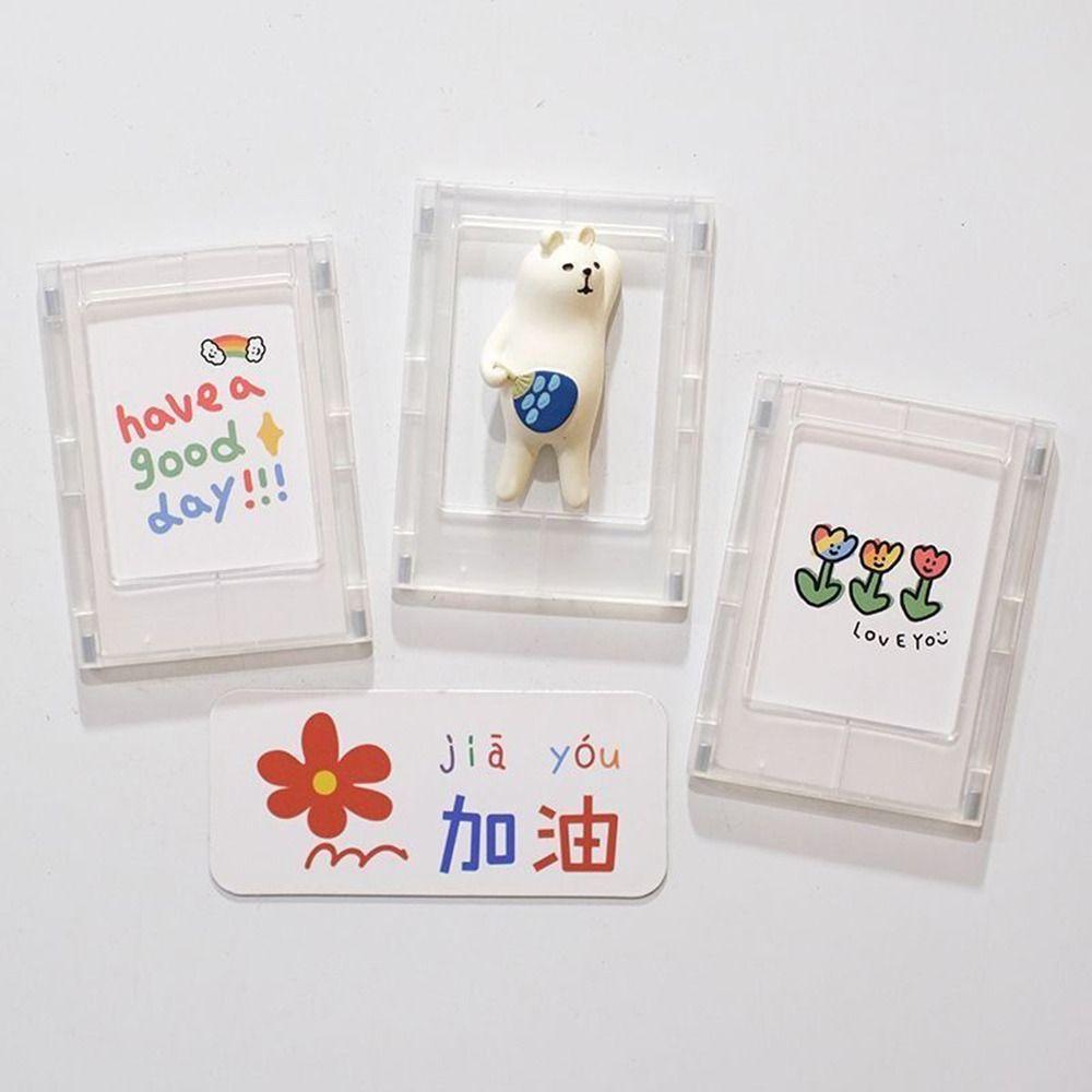 Acrylic Photo Frame 3-Inch Card Display Stand Card Case Picture Frames  for Polaroid Photo Picture