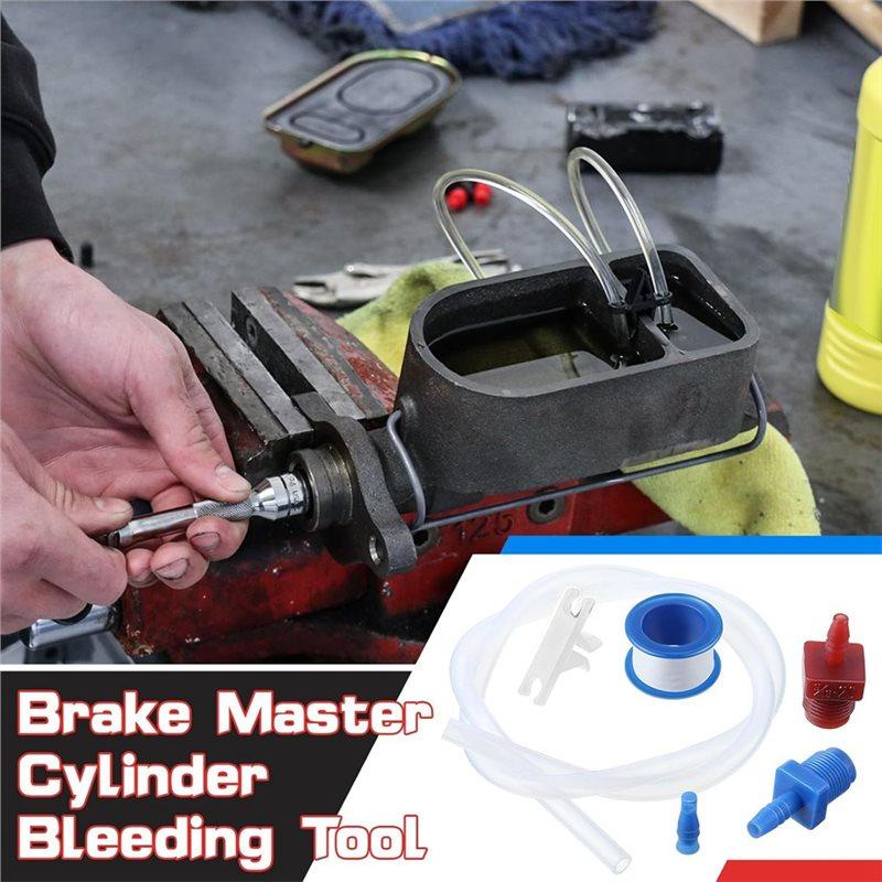A25F-Master Cylinder Bleeder Kit Replacement For 14151, 22 Inch Hose, Clip, SAE And Metric Fittings Universal Fit