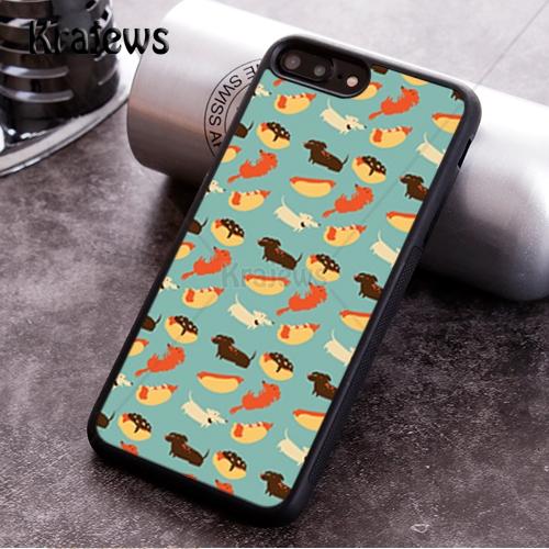 Krajews Dachshund Sausage Dog Soft Phone Case For iPhone 17 Air 16 16e 15 14 11 12 13 Pro MAX Plus Cover Shell Coque