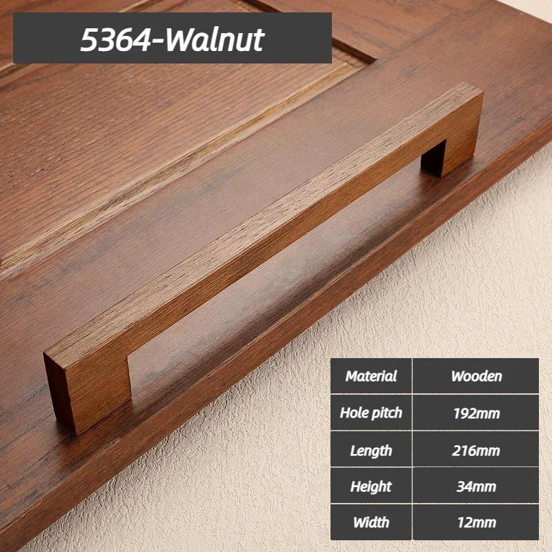 Wooden Cabinet Door Handle Cupboard Door Knob and Handle Kitchen Cabinet Knobs Wardrobe Door Handles for Furniture Hardware