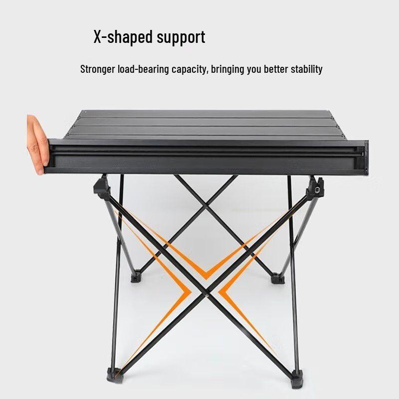 Portable Aluminum Folding Picnic Table & Chairs Set for Camping