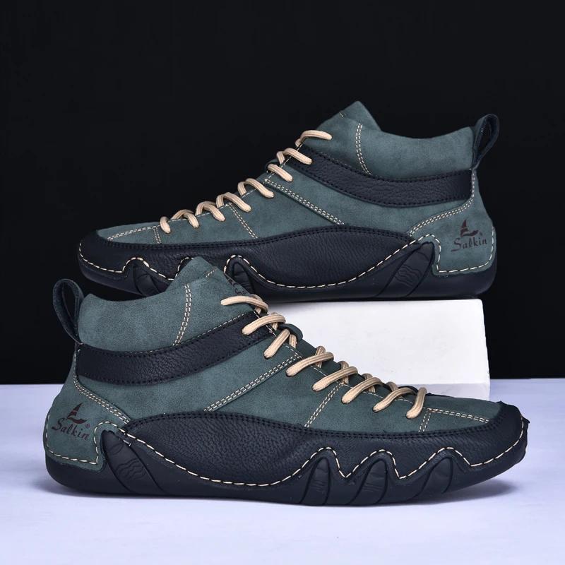 Pánské boty na volný čas, pánské boty, kotníkové boty, ručně vyráběné kožené boty, pánské ...