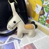 1 Piece Charm Leather Animal Keyfob Cute  Women Men'S Cartoon Horse Keychain Car Keyring Bag Pendant Creative Small Gift