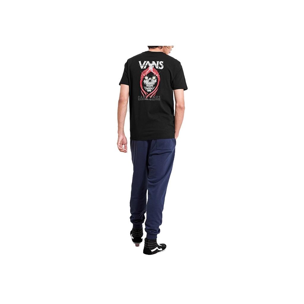 Vans Bright Skull Print Short Sleeve T-Shirt Men Tops Black VN0A4MLVBLK