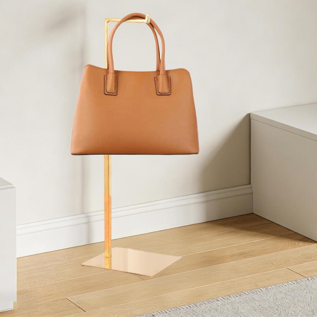 Purse Display Stand Adjustable Height Space Saving Portable Bag Hanger Handbag Exhibitions,