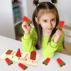 Wooden Toy Imitation Watermelon Popsicle Set 5 Pieces Of Puzzle Summer Limited Ornaments