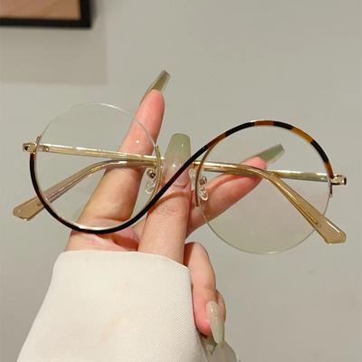 Sexy Lady Vintage Round Anti Blue Light Glasses Women For Men Luxury Brand Designer Myopia Prescription Optical Eyeglasses Frame