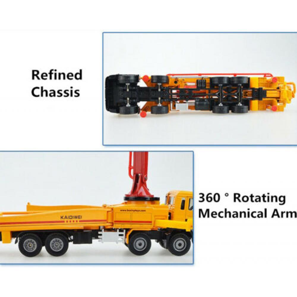 Bilmodell i skala 1/55, Legering Bilmodell Betongpumpe Bil Voksen Metalldekorasjon Julegave Nyttårsgave
