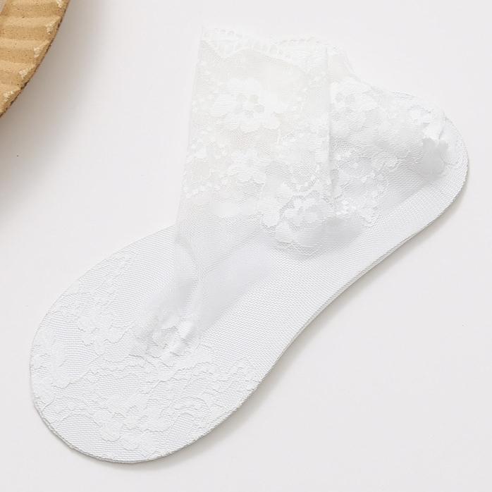 

1 пара ультратонких мереживних шкарпеток до щиколотки. Дихаючі сітчасті шкарпетки на весну та літо 1 pair білий