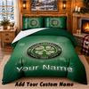 Celtic FC Pattern Bedding 3Pcs Set Custom Name, Bed Sheet And Pillowcases For Home Bedroom
