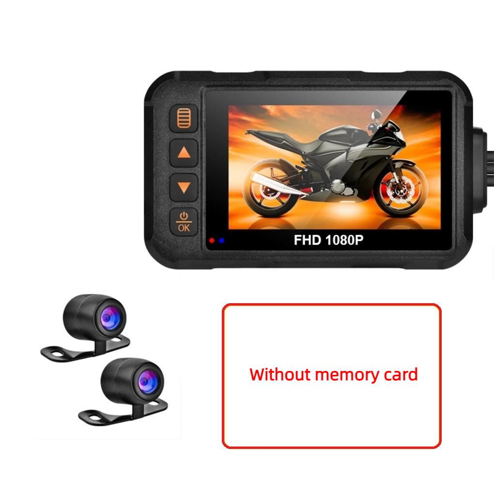 3Inch Motorcycle Dashcam DVR Waterproof Front & Rear Camera Video Recorder DVR Black Night Vision Box