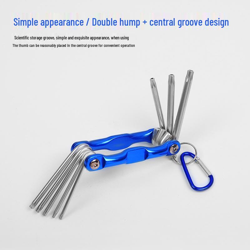 Folding Torx & Hex Socket Wrench Set
