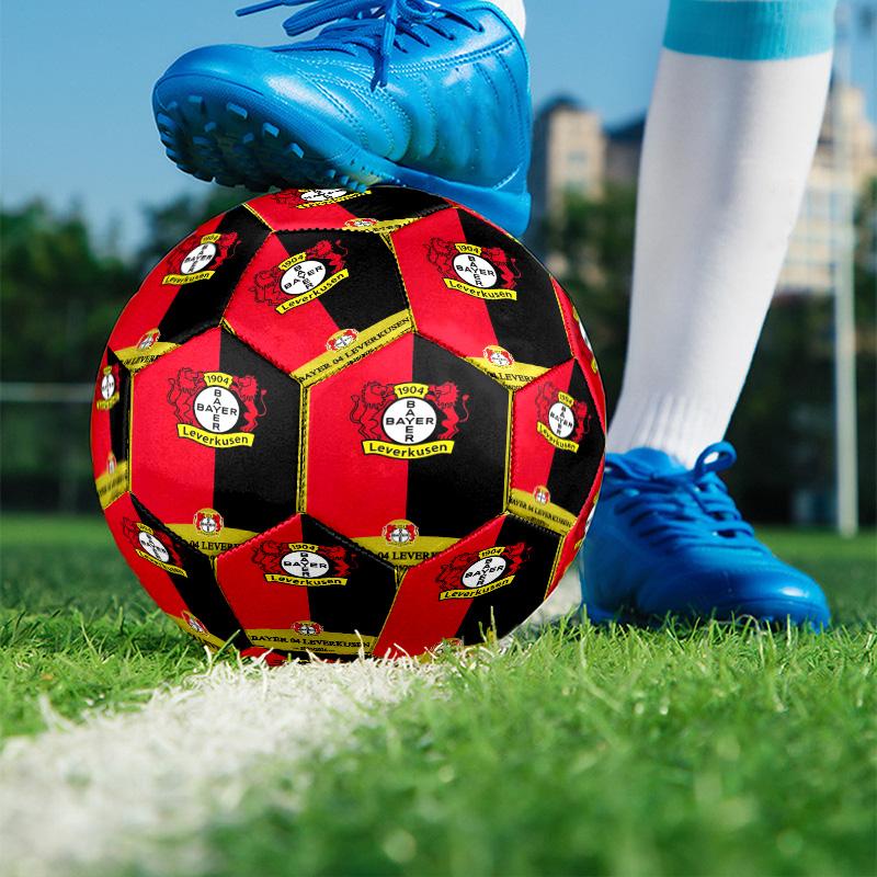 Bayer 04 Leverkusen Print Size 5 Soccer Ball, PU Wear Resistant Football for Match Training and Daily Practice, Birthday Gift for Soccer Fans