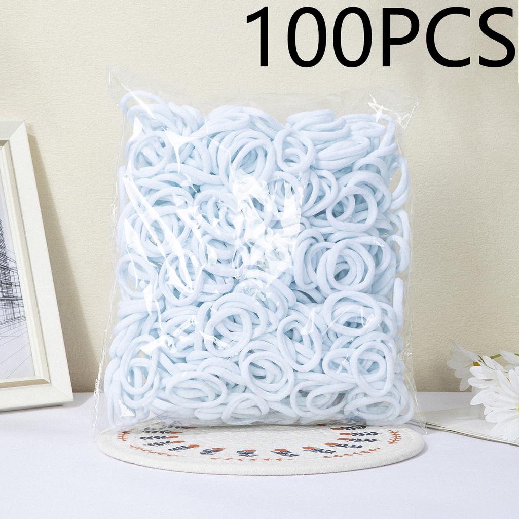 100 STÜCK/ Set grundlegende Nylon-Scrunchies für Damen und Mädchen Mode-Haaraccessoires für Mädchen Gummiband-Kopfschmuck